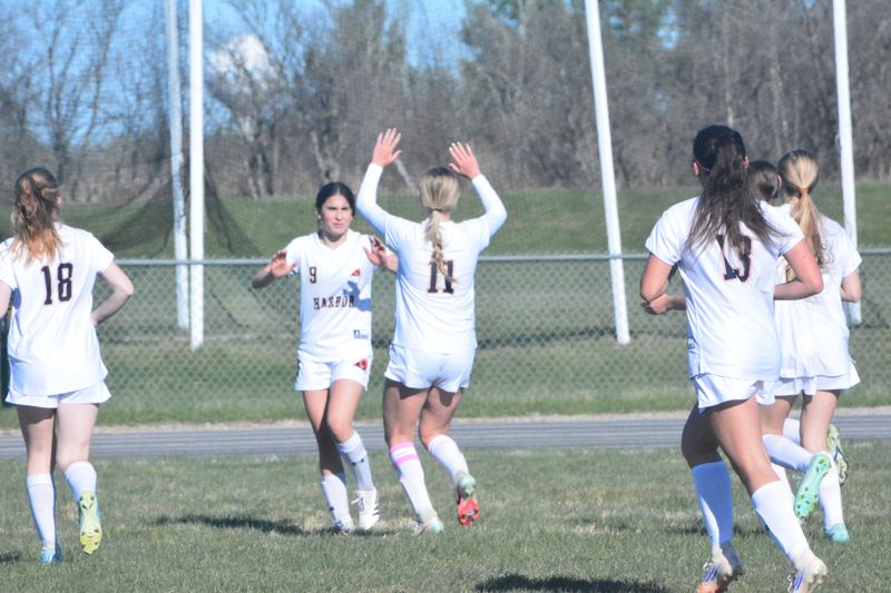 The Cheboygan girls soccer team hosted Harbor Springs in its pink-out cancer awareness match on Monday, May 11.