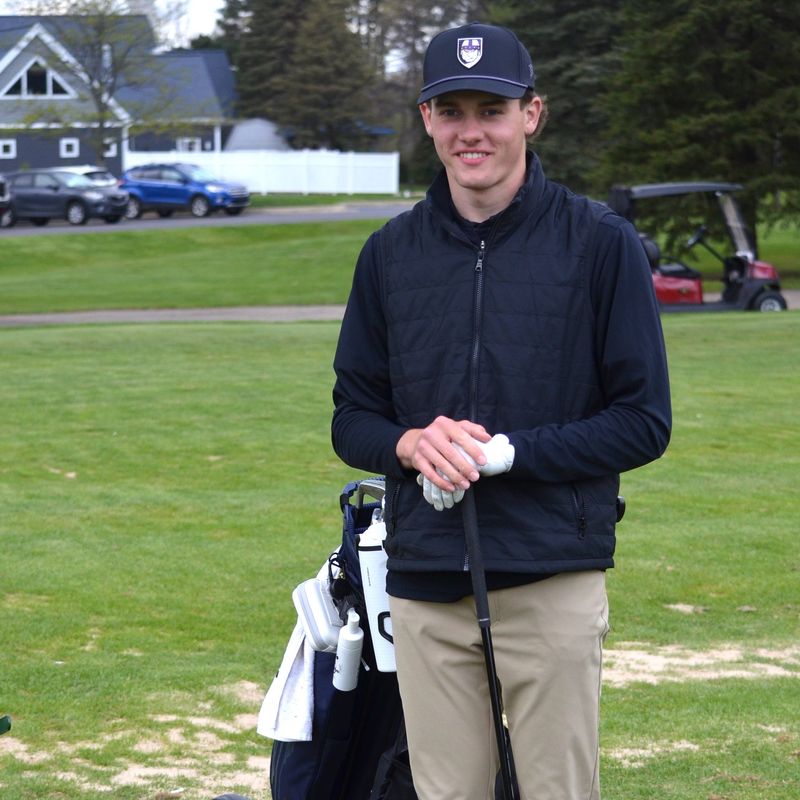 After a standout career in both sports at Marshall, Clark Erwin will attend Albion College and is planning to play for the men's golf team and for the men's basketball team.