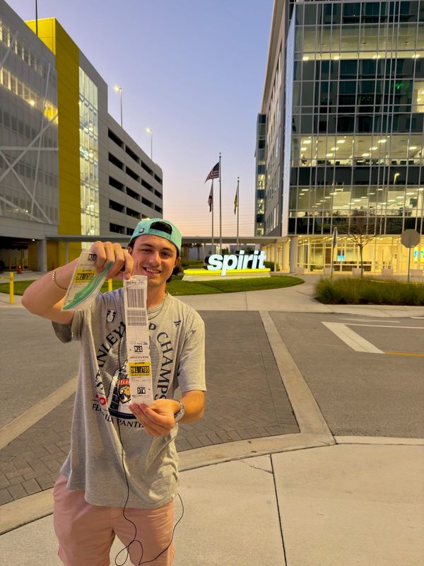 Brendan Sichak of Fenton took his last Spirit Airlines flight from Fort Lauderdale, Florida, to Detroit Metro Airport on May 1, the day before the budget carrier ceased operations.