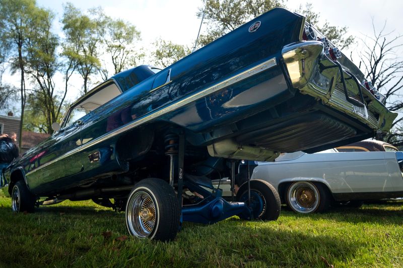 A 1963 Chevrolet Impala is seen during the Blessing of the Lowriders, Saturday, May 9, 2026, in Detroit.