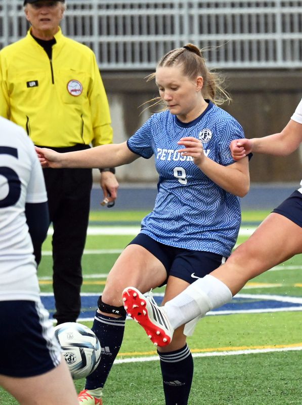 Petoskey sophomore Sofia Stabile came through with her first varsity goal this week when Petoskey traveled to Traverse City St. Francis.