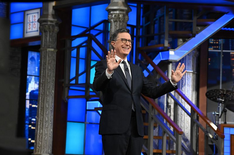 Stephen Colbert hosts "The Late Show" on March 30, 2026.