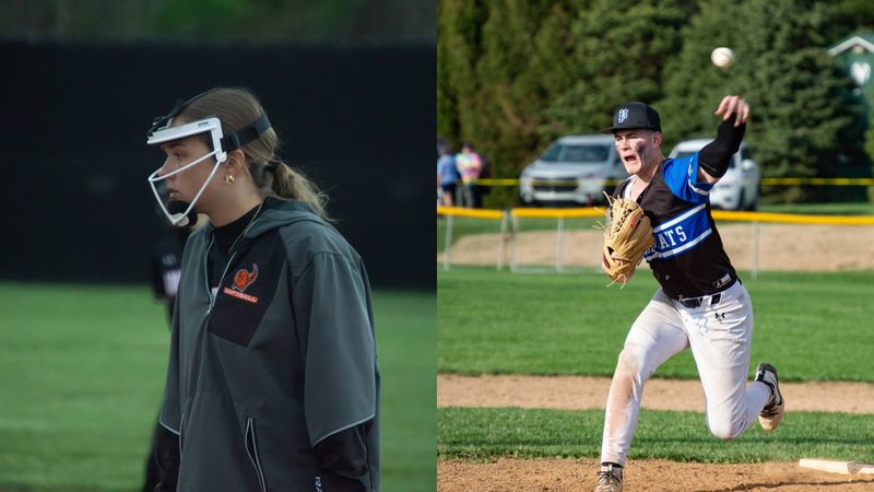 Jayda Rathbun of Jonesville and Jacob Drawe of Pittsford won the May 4 Athlete of the Week awards.