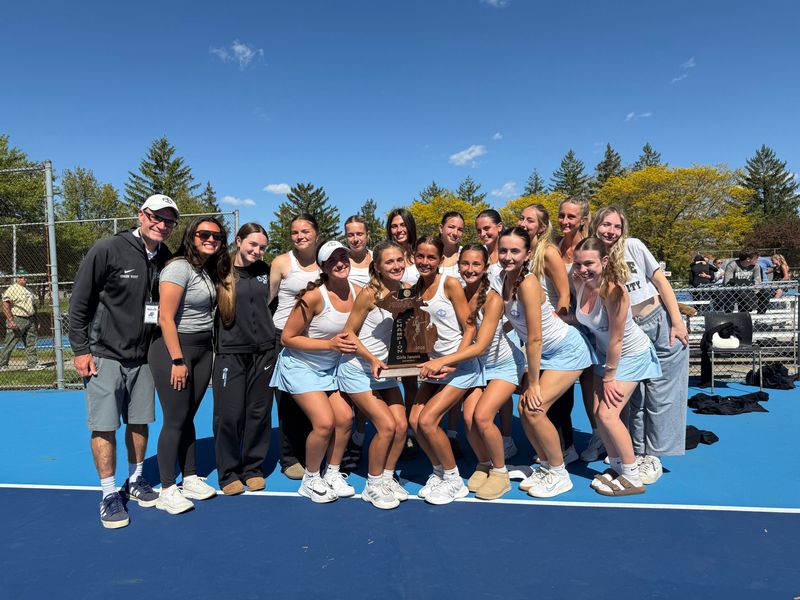 The Lansing Catholic girls tennis team captured a third straight regional title on Thursday, May 14, 2026.