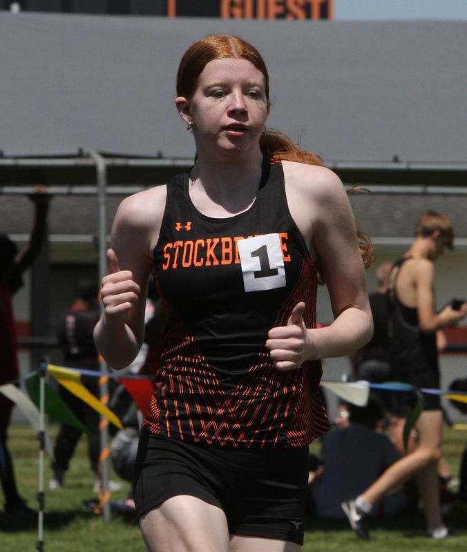 Aliyah Numinen of Stockbridge won the 1,600-meter run at the Division 3 track and field regional on Saturday, May 16, 2026 at Stockbridge High School.