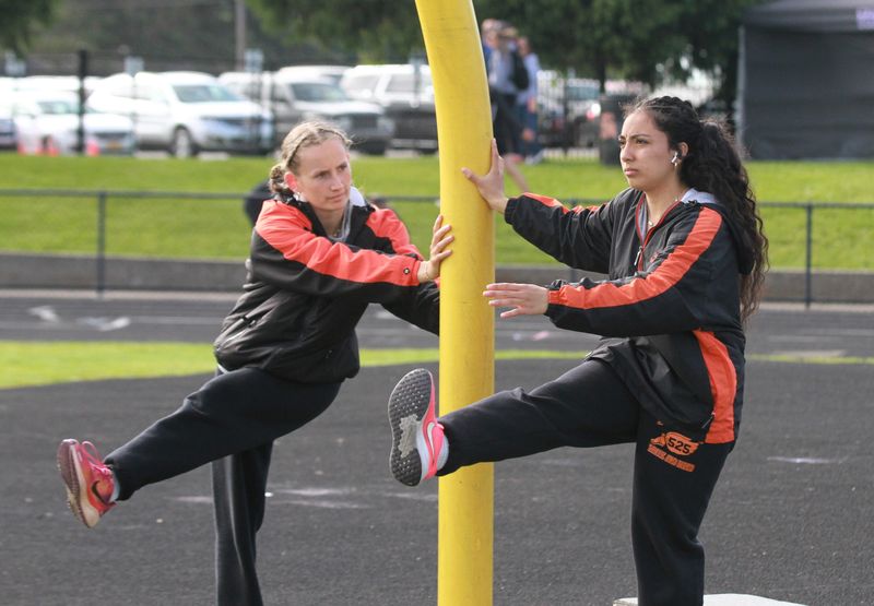 Kenzie Eicher and Juliet Mendoza are both seeded in the top three spots for the county track meet.