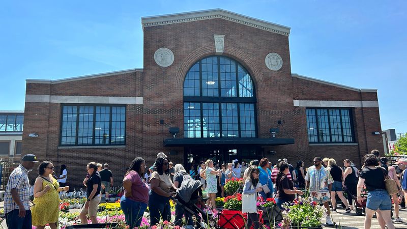 Thousands attend Flower Day at Eastern Market, May 27, 2026.