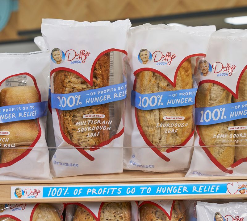 Duffy's Dough was founded by actors Patrick Duffy and Linda Purl to help fight food insecurity.