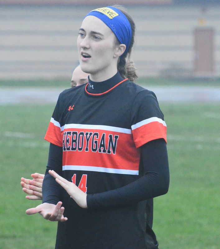 As part of her soccer inspiration, Cheboygan senior Caitlin Easter has worn a ‘Believe’ headband since the start of this season, paying tribute to the popular soccer television show 'Ted Lasso'.