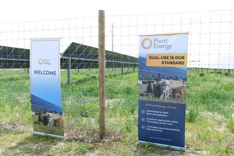 Pivot Energy's 5-megawatt solar project in Dunlap, Ill. is shown May 6. Pivot is proposing several solar fields in Michigan, including one in Whiteford Township.