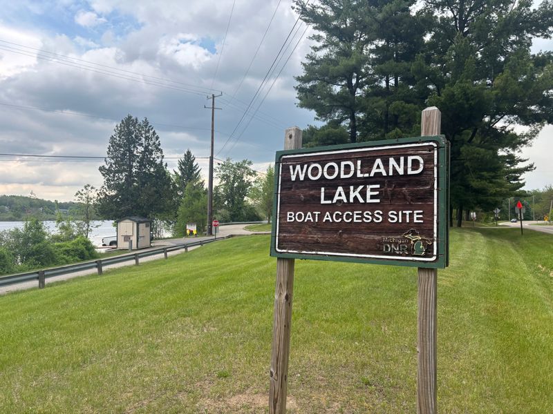 The Woodland Lake Boat Access Site in Brighton Township