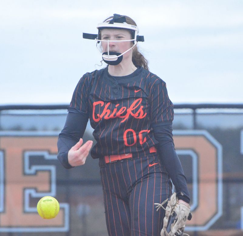 Sophomore pitcher Lydia Kosanke and the Cheboygan Chiefs will compete in a difficult Division 3 district that includes Boyne City and Elk Rapids.
