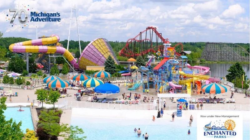 Michigan's Adventure amusement park in Muskegon, Michigan.