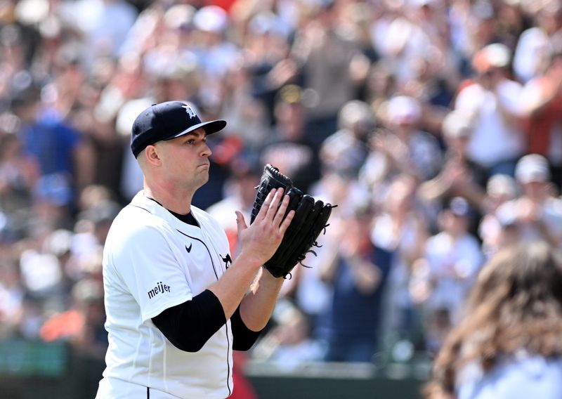 Tigers pitcher Tarik Skubal is working his way back from elbow surgery.