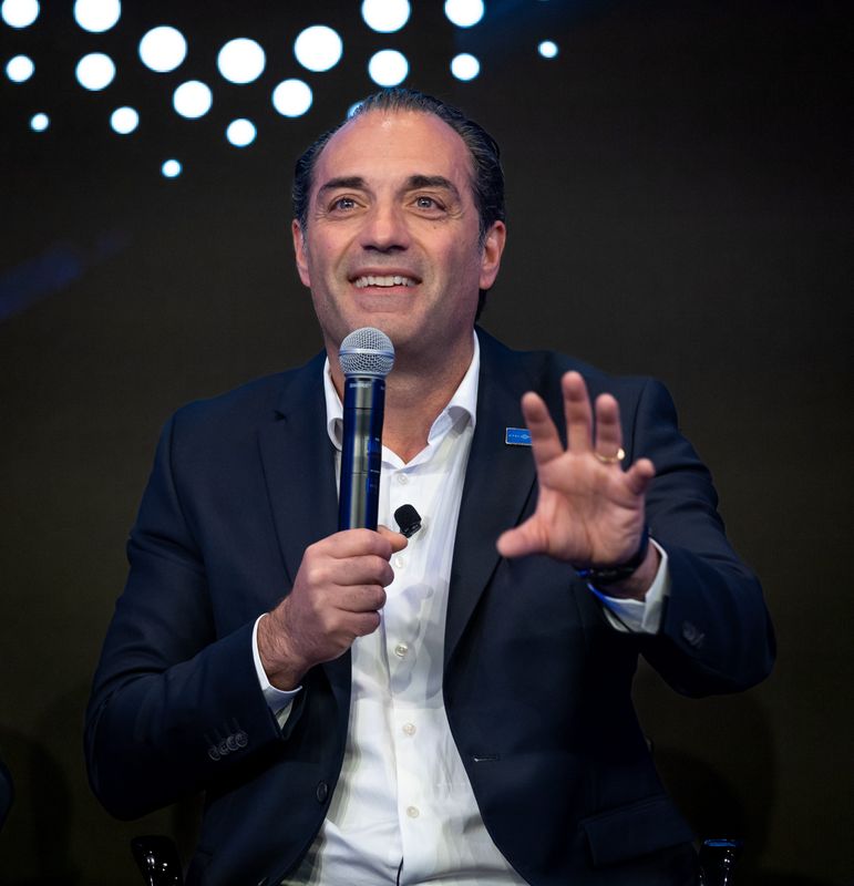 Stellantis CEO Antonio Filosa discusses the automaker's $70 billion turnaround plan during a capital markets presentation in Auburn Hills on Thursday, May 21, 2026.