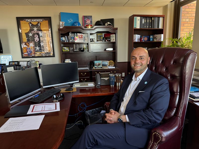 Deputy Wayne County Executive Assad Turfe in his office on Thursday, May 21, 2026.