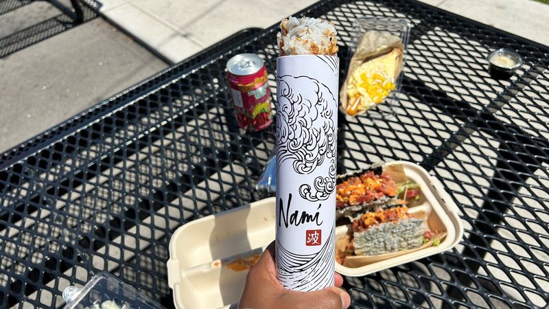 The Dearborn food stall Nami Sushi now serves viral food trends, such as the sushi push pop.