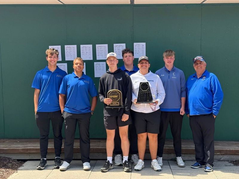 The Bath boys golf team captured the CMAC title at Forest Akers West on Thursday, May 21, 2026.