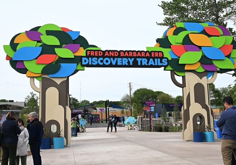 The front entrance of the Erb Discovery Trails at the Detroit Zoo on Friday, May 22, 2026, in Royal Oak, MI.