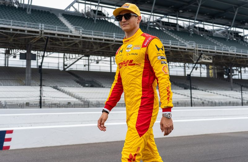 Chip Ganassi Racing driver Alex Palou during practice for the 110th running of the Indianapolis 500 at Indianapolis Motor Speedway.