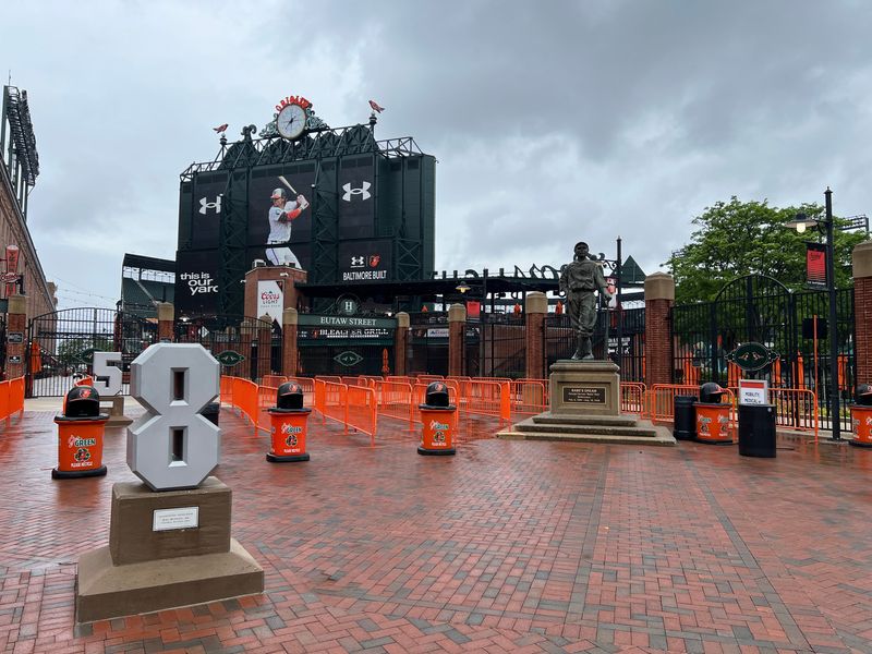 Oriole Park at Camden Yards, home of the Baltimore Orioles, on May 22, 2026, in Baltimore, Maryland.