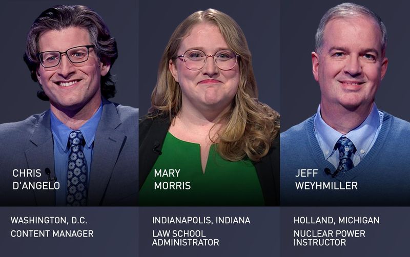 Jeff Weyhmiller, of Holland, right, appeared on "Jeopardy!" on Friday, May 22.