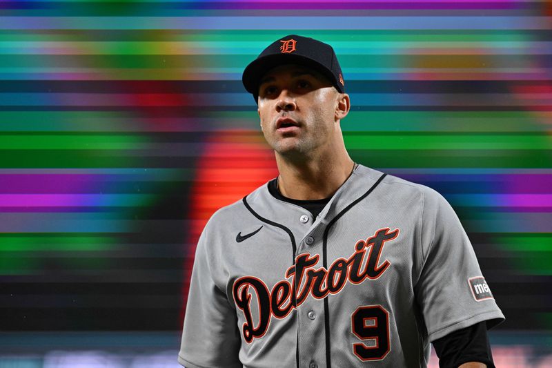 May 22, 2026; Baltimore, Maryland, USA; Detroit Tigers pitcher Jack Flaherty (9) heads to the dugout after being pulled in the fourth inning against the Baltimore Orioles at Oriole Park at Camden Yards. Mandatory Credit: Jamie Sabau-Imagn Images
