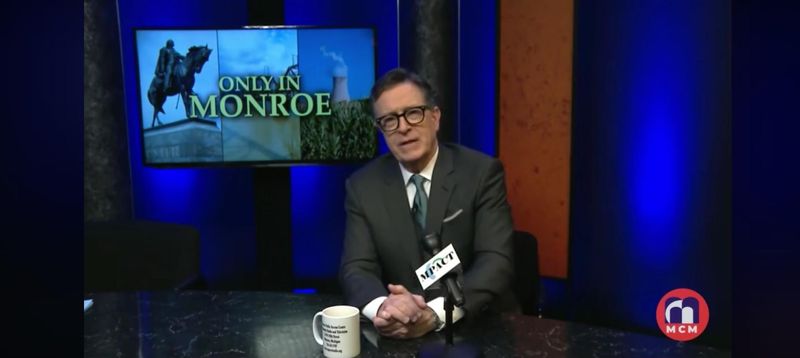 Stephen Colbert returns to 'Only in Monroe' the night after his 'Late Show' finale.