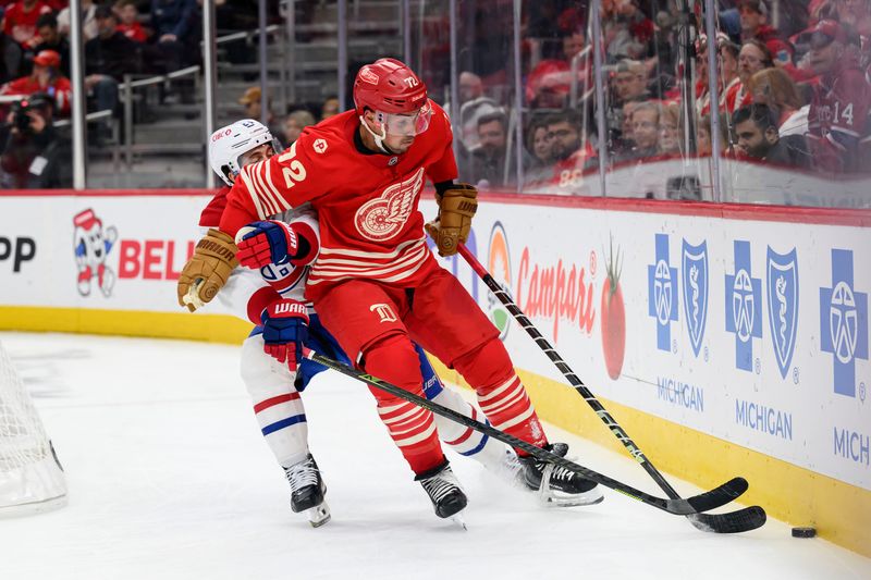 Red Wings defenseman Justin Faulk tallied eight points (five goals) in 17 games after arriving in a trade with the St. Louis Blues.