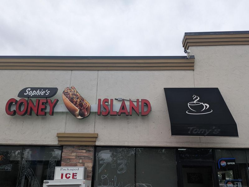 Sophie's Coney Island  at 2989 Kinney Road near Emmett on May 20, 2026.
