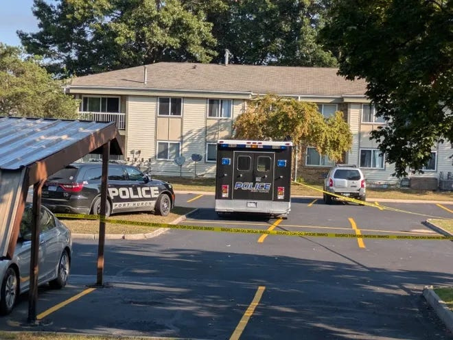 Police respond to the shooting at Jeffery Smerer's home on Sept. 11, 2025.