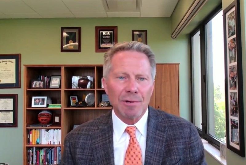 Michigan State University President Kevin Guskiewicz accepted the job as president of Clemson University during a livestreamed Clemson board meeting on May 27, 2026.