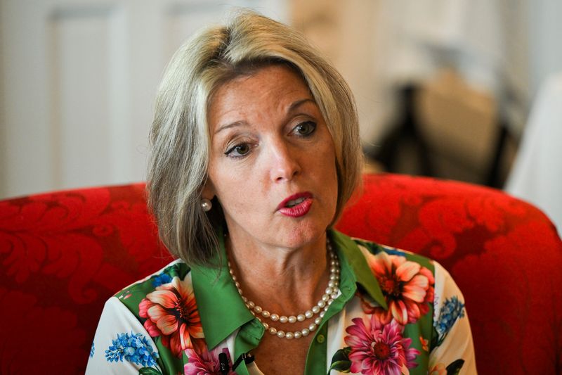 Tricia Keith, president and CEO of Blue Cross Blue Shield of Michigan, said on Wednesday, May 27, 2026, on Mackinac Island that the health insurer is affected by a lot of state government policies and decisions, so banning its political contributions would affect how the insurer's perspective is heard.