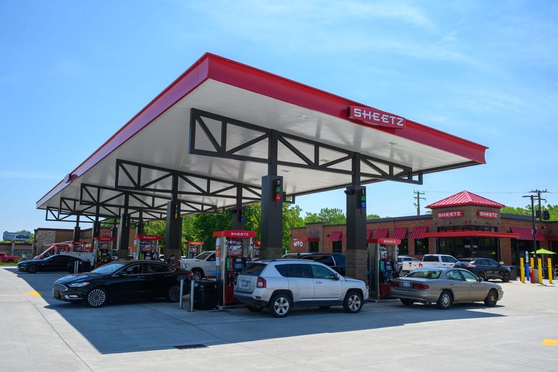 Drivers fuel up vehicles at the new Sheetz gas station on the southeast corner of 12 Mile and Mound Roads in Warren, Wednesday, May 27, 2026. The Warren City Council approved a temporary moratorium on the acceptance or approval of new gas station and car wash applications last week.