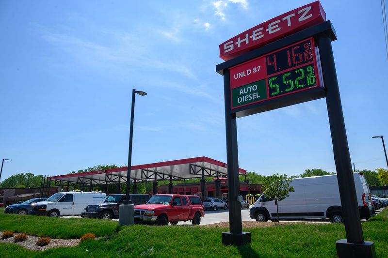 Drivers fuel up vehicles at the new Sheetz gas station on the southeast corner of 12 Mile and Mound Roads in Warren, Wednesday, May 27, 2026. The Warren City Council approved a temporary moratorium on the acceptance or approval of new gas station and car wash applications last week.