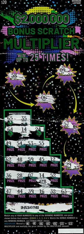 A $2 million Bonus Scratch Multiplier ticket.