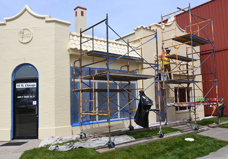 Building Restoration, based in Parchment, repaired and restored the 1920s Standard Oil station at 92 West Chicago St. for owner, CPA James Gordon.
