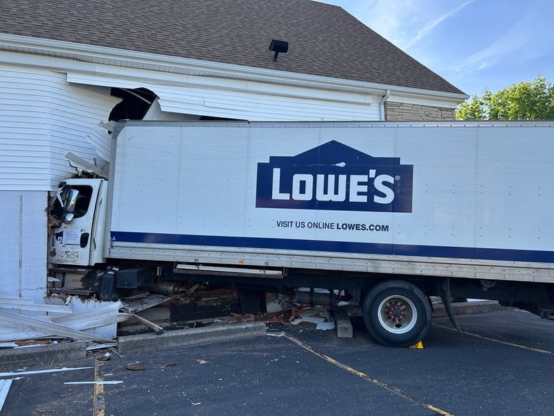 The driver of a box truck went off the road and struck the Trinity Congregational Church in Kent County on May 29.