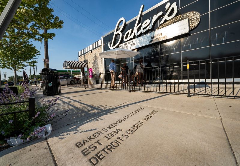Baker's Keyboard Lounge with an Art Deco inspired interior is considered the oldest continuous jazz club in the U.S. and some claim the oldest in the world dating back to 1934.