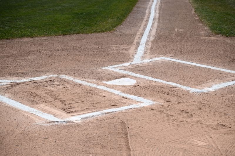 Home plate is seen on the baseball field at Yale High School on Saturday, May 30, 2026.