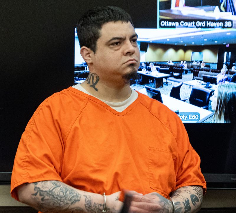 Christian Montijo attends sentencing in Ottawa County's 20th Circuit Court on June 1.