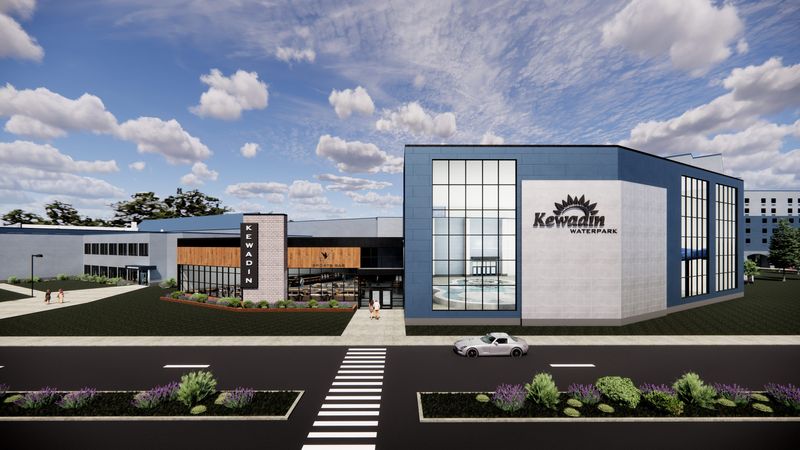 A rendering of a new waterpark coming to Kewadin Casino Sault Ste. Marie.