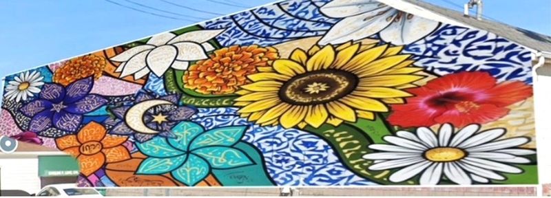 Dean Davis will paint this mural on the side of DNS Service at the corner of Pearl and Division Street.