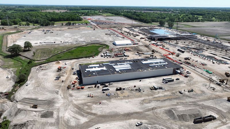A hyperscale data center — backed by developers Oracle, Related Digital, Walbridge and OpenAI — is being built in Saline Township.
