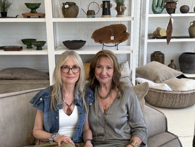 Sisters Cheryl Carrier (right) and Deena Schaffer are the new owners of Shed Fine Goods in downtown Petoskey.