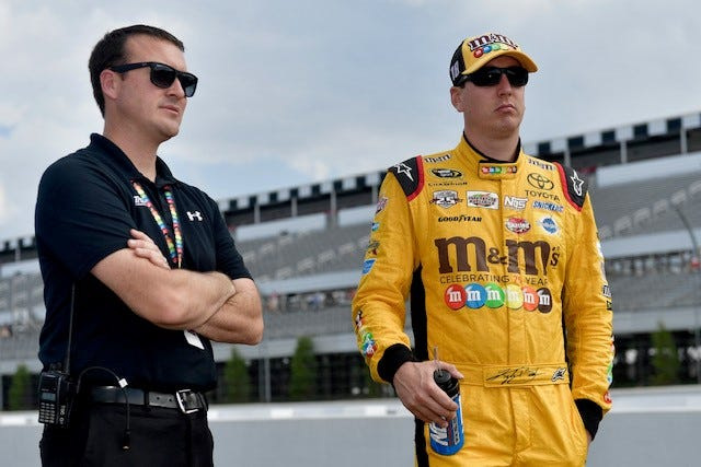 Bill Janitz (left), was Kyle Busch's public-relations manager for about 15 years.