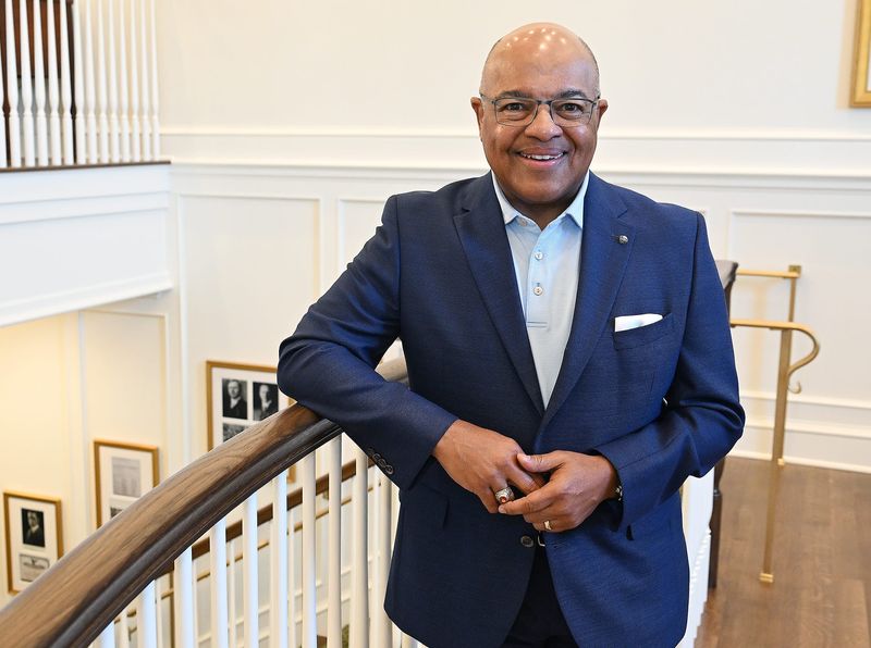 Photos and video of sportscaster Mike Tirico, one of The Detroit News' Michiganian of the Year at the Oakland Hills Country Club on Monday, June 8, 2026, in Bloomfield Hills, Mi