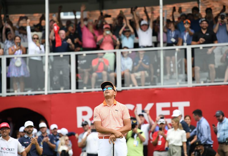 Rickie Fowler has been the longtime unofficial pitchman for the PGA Tour stop at Detroit Golf Club, winning the tournament in 2023.