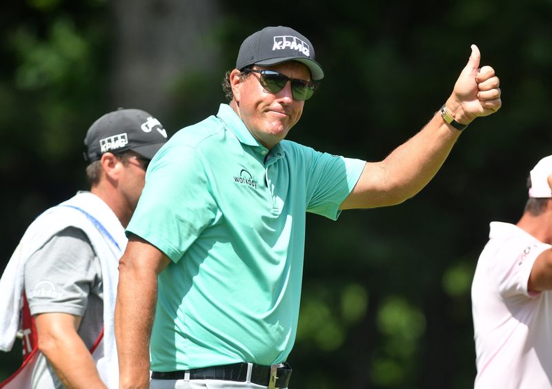 Phil Mickelson made his only appearance at the PGA Tour stop at Detroit Golf Club in 2021.