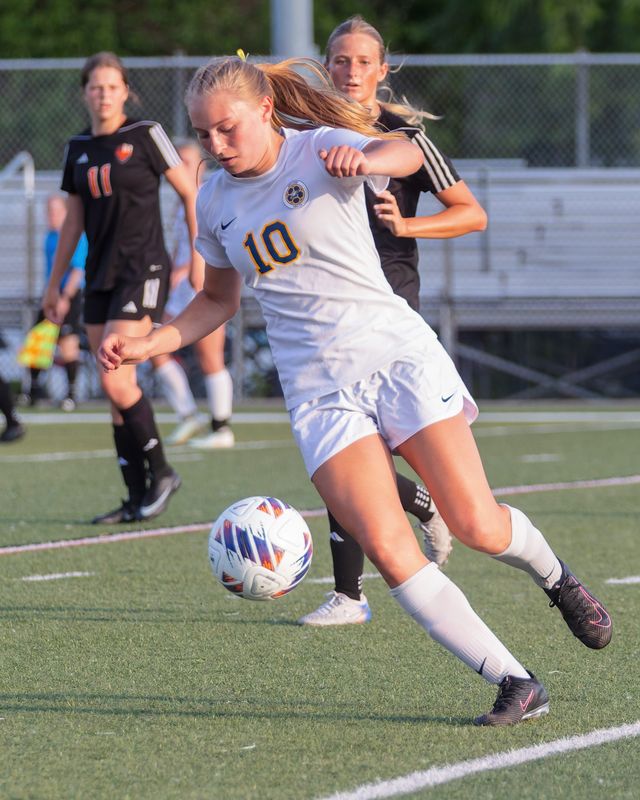 Hartland senior Izzy Armstrong is the Livingston County girls soccer Player of the Year after scoring 15 goals in her only season with the Eagles.